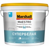 Marshall Maestro Белый потолок Люкс краска водно-дисперсионная для потолков глубокоматовая база BW (2,5л)