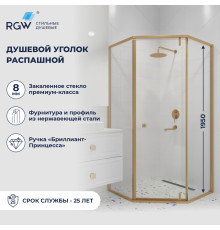 Душевой уголок RGW HO-088Gb (Прозрачное, 900x900)
