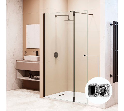 Душевая перегородка RGW WA-054B (WA-010B + Z-072B) (Прозрачное, 800) купить  в Сочи