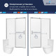 Душевая дверь RGW TO-14 (Прозрачное, 1500) купить в Сочи