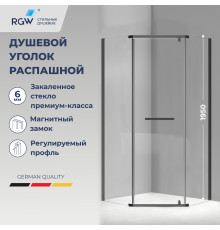 Душевой уголок RGW PA-83-B (Прозрачное, 1000x1000)