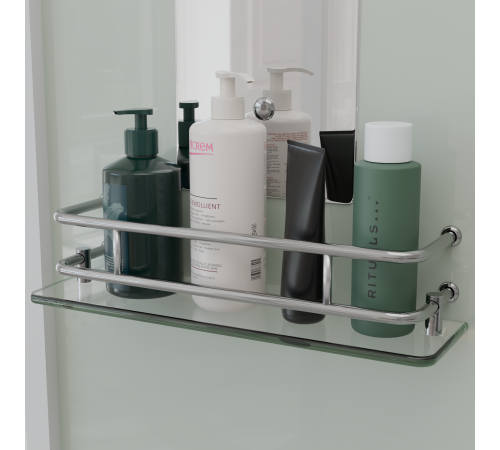 Душевая кабина прямоугольная, распашная дверь, стеклянная, профиль белый - RGW AN-207 (700x900, Белый) купить  в Сочи