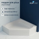 Душевой поддон трапеция RGW BT/CL-S (900x900) купить в Сочи
