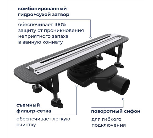 Душевой трап RGW SDR-56 (600) купить  в Сочи