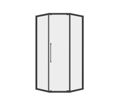 Душевой уголок стекло 6 мм, пятиугольный, форма трапеция, раздвижная дверь, RGW PA-86B (Прозрачное, 1000x1000) купить  в Сочи