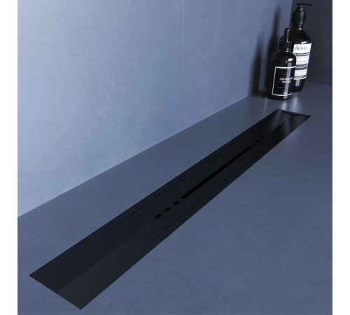 Душевой трап, обрезной, V-образный, черный RGW SDR-53B (600) купить  в Сочи