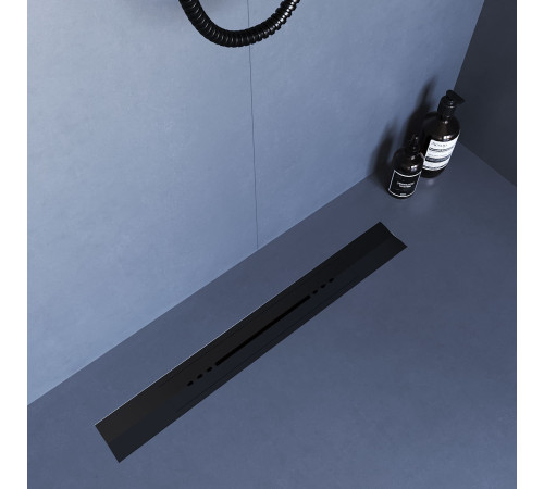 Душевой трап, обрезной, V-образный, черный RGW SDR-53B (600) купить  в Сочи