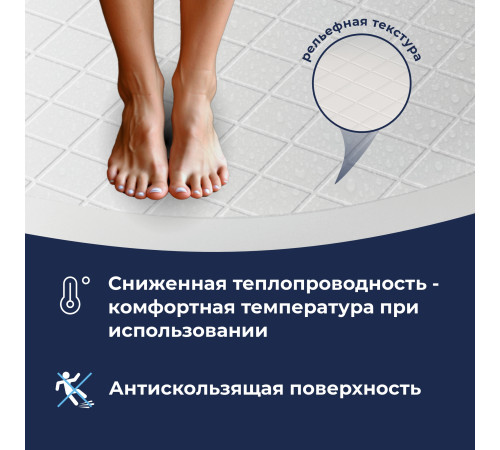 Душевой поддон полукруглый RGW SMC/R W Белый (Уценка) (800x800) купить  в Сочи