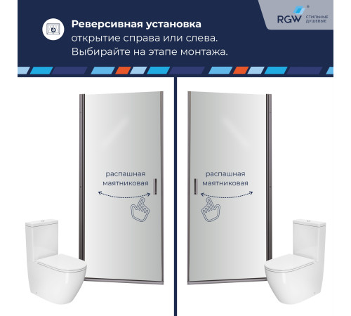Душевая дверь RGW LE-003Gr (Матовое-Сатинат, 600) купить  в Сочи
