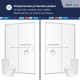 Душевая дверь RGW PA-14 (Прозрачное, 1400) купить  в Сочи