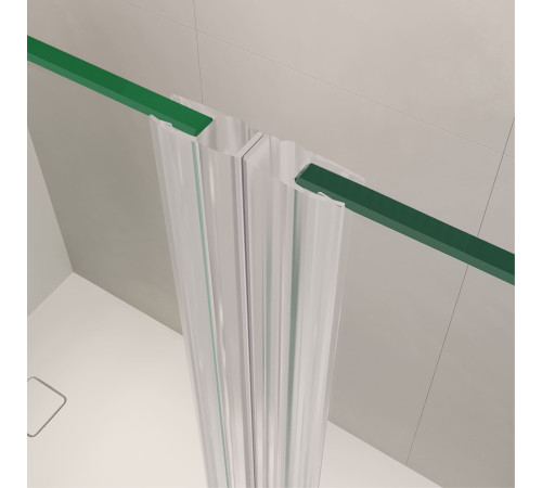 Душевая дверь RGW LE-009 (LE-004 + Z-09+профиль A-14) (Прозрачное, 1300) купить  в Сочи