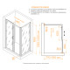 Душевой уголок RGW PA-045 (Прозрачное, 1200x800) купить  в Сочи