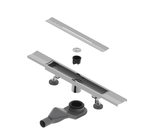 Душевой трап, обрезной, V-образный, сатин RGW SDR-53S (800) купить  в Сочи