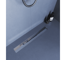 Душевой трап, обрезной, V-образный, сатин RGW SDR-53S (800)