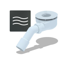 Сифон для поддонов E351C-01 Волна Графит