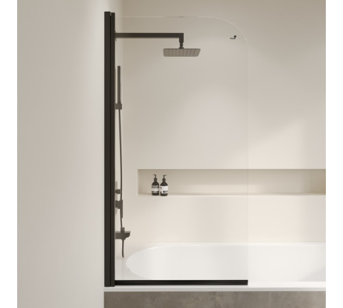 Шторка на ванну RGW SC-009B (Прозрачное, 800) купить  в Сочи