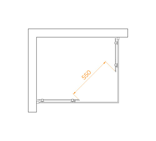 Душевой уголок RGW PA-040B (Прозрачное, 800x1000) купить  в Сочи