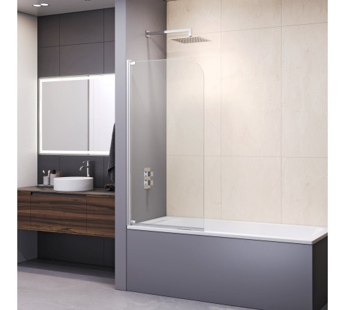 Шторка на ванну RGW SC-01 (Прозрачное, 800) купить  в Сочи