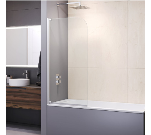 Шторка на ванну RGW SC-01 (Прозрачное, 800) купить  в Сочи