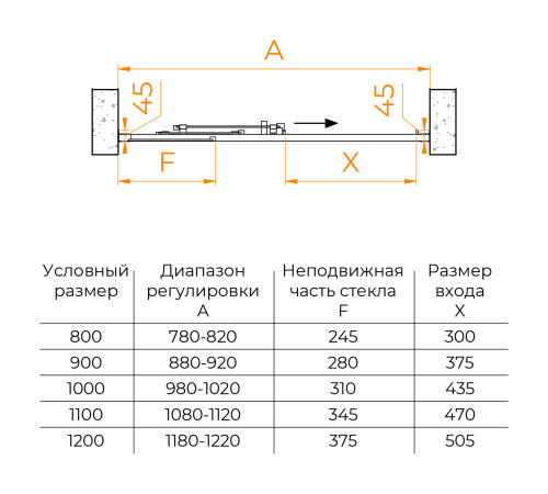 Душевая дверь RGW CL-111 (Прозрачное, 1100) купить в Сочи Душевая дверь RGW CL-111 (Прозрачное, 1100) купить в Сочи