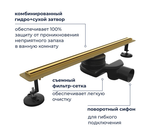 Душевой трап RGW SDR-54Gb (800) купить  в Сочи