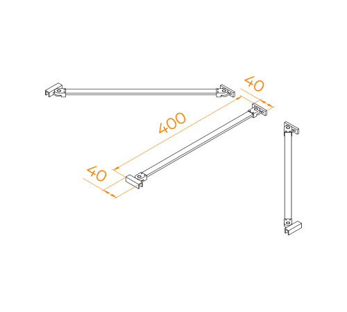 Штанга держатель RGW O-204 CP купить  в Сочи