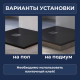 Поддон для душа квадратный керамический RGW CR B Черный 900x900 купить в Сочи