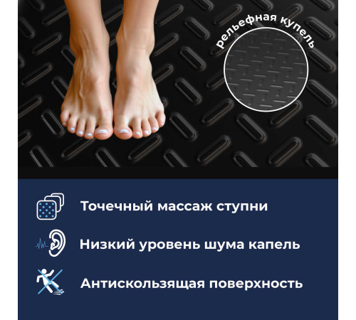 Поддон для душа квадратный керамический RGW CR B Черный 900x900 купить в Сочи Поддон для душа квадратный керамический RGW CR B Черный 900x900 купить в Сочи