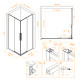 Душевой уголок RGW SV-31G (Прозрачное, 1000x1000) купить  в Сочи