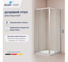Душевой уголок RGW PA-38 (Прозрачное, 1000x1000)