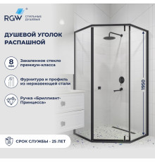 Душевой уголок RGW HO-088B (Прозрачное, 1000x1000)