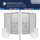 Душевая дверь RGW TO-14B (Прозрачное, 1400) купить в Сочи