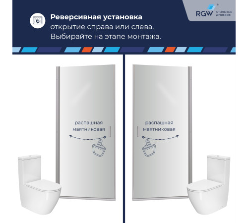 Душевая дверь RGW LE-003 (Матовое-Сатинат, 600) купить  в Сочи