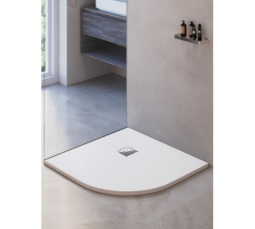 Душевой поддон полукруглый RGW ST/R-W Белый (900x900) купить  в Сочи