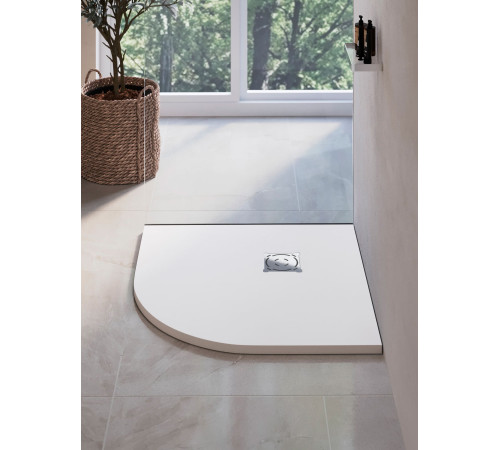 Душевой поддон полукруглый RGW ST/R-W Белый (900x900) купить  в Сочи