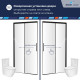 Душевая дверь RGW LE-12B (Прозрачное, 1100) купить  в Сочи