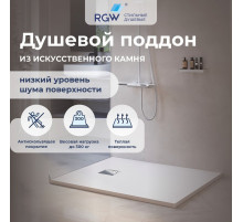 Душевой поддон прямоугольный RGW ST-W Белый (700x1600)