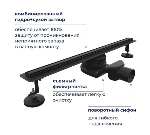 Душевой трап RGW SDR-54B (600) купить  в Сочи