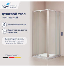 Душевой уголок RGW PA-38 (Прозрачное, 900x900)