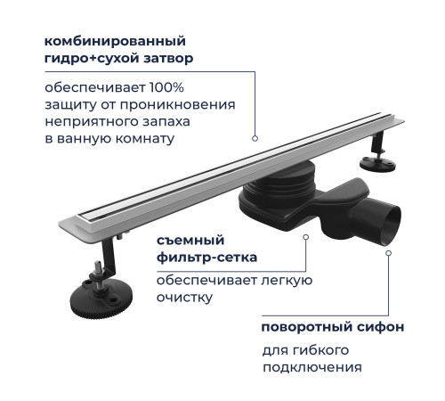 Душевой трап RGW SDR-54 (600) купить  в Сочи