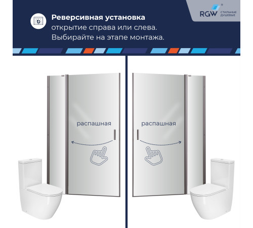 Душевая дверь RGW LE-004Gr (Прозрачное, 1200) купить  в Сочи