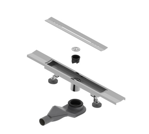 Душевой трап, обрезной, V-образный, сатин RGW SDR-53S (600) купить  в Сочи