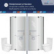 Душевая дверь RGW HO-014Gr (Матовое-Сатинат, 1400) купить в Сочи