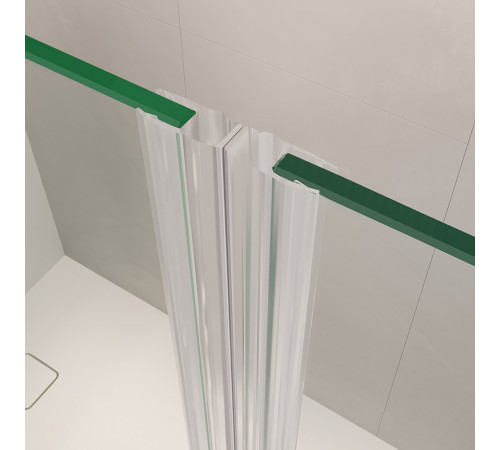 Душевая дверь RGW LE-008 (LE-003 + Z-09 + профиль A-14) (Прозрачное, 1100) купить  в Сочи