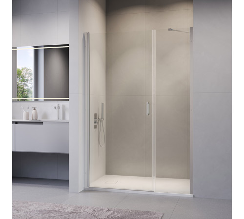 Душевая дверь RGW LE-008 (LE-003 + Z-09 + профиль A-14) (Прозрачное, 1100) купить  в Сочи