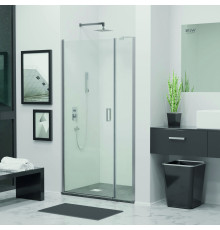 Душевая дверь RGW LE-008 (LE-003 + Z-09 + профиль A-14) (Прозрачное, 1100)