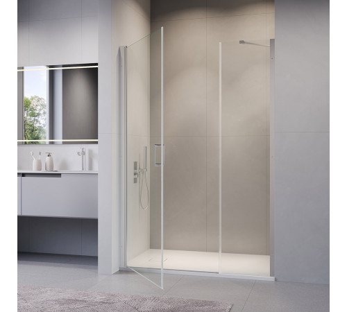 Душевая дверь RGW LE-008 (LE-003 + Z-09 + профиль A-14) (Прозрачное, 1500) купить  в Сочи