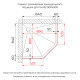 Душевой уголок RGW SV-82Gr "L" (Черная вуаль, 900x900) купить в Сочи