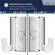Душевая дверь RGW HO-014B (Матовое-Сатинат, 900) купить в Сочи