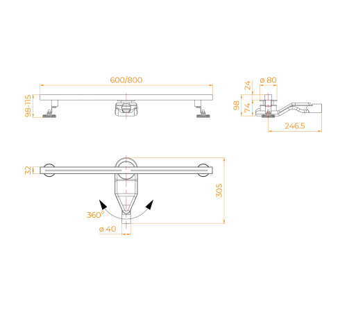 Душевой трап RGW SDR-52S (600) купить  в Сочи